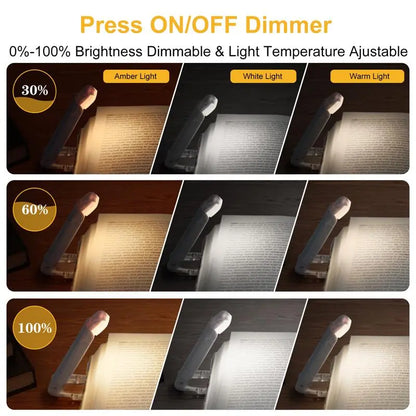 LED USB Rechargeable Reading Book Light