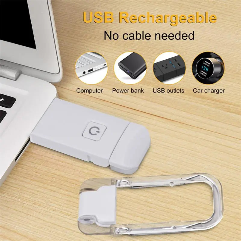 LED USB Rechargeable Reading Book Light