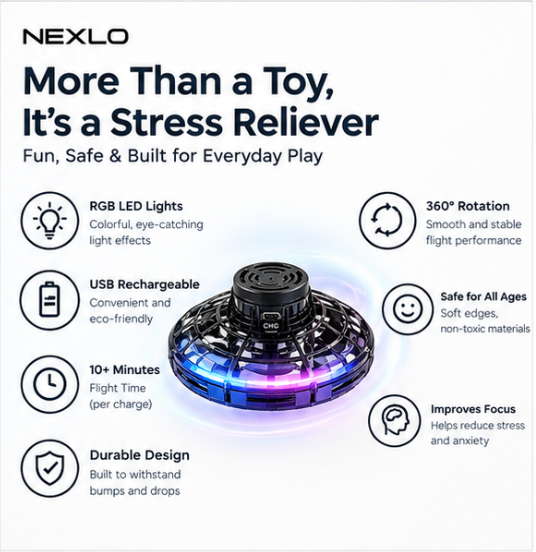 UFO Flying Drone Spinner