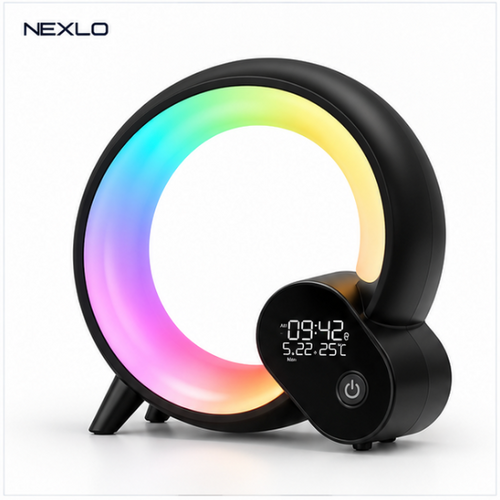 Q Shaped Colorful Sunrise Alarm Clock