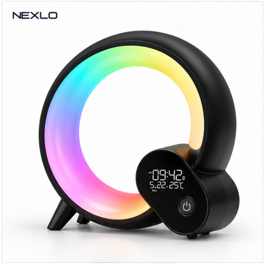 Q Shaped Colorful Sunrise Alarm Clock