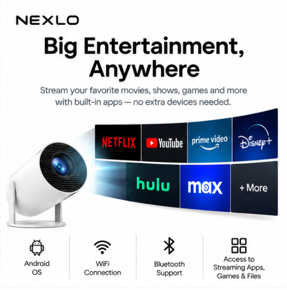 Portable Smart Mini Projector