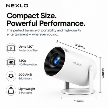 Portable Smart Mini Projector