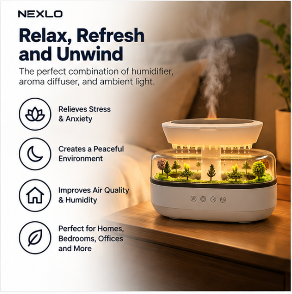 Landscape Aroma Raindrop Humidifier Diffuser