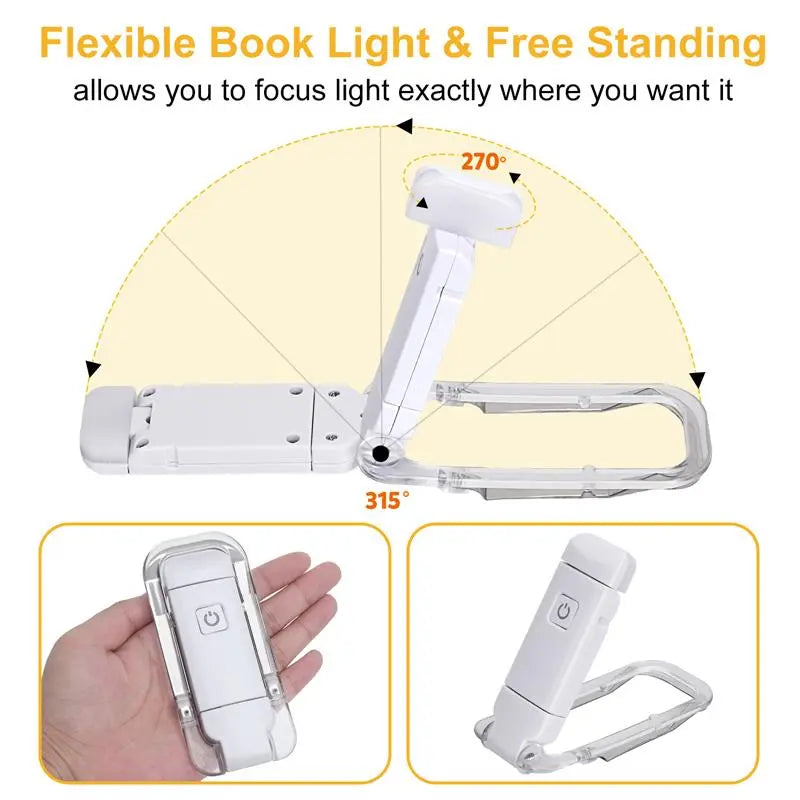 LED USB Rechargeable Reading Book Light