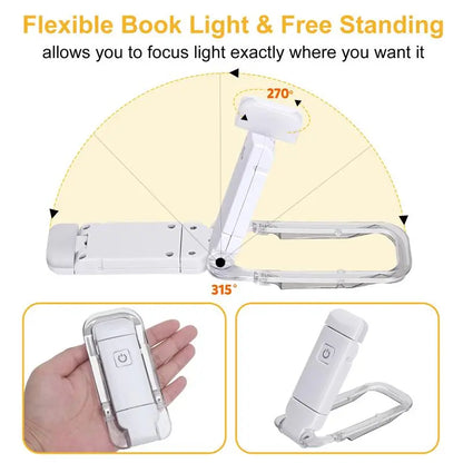 LED USB Rechargeable Reading Book Light